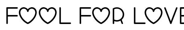 Fool For Love font preview
